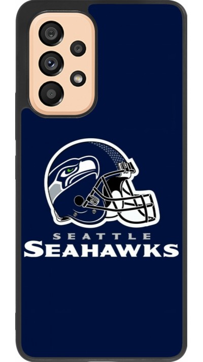 Coque Samsung Galaxy A53 5G - Silicone rigide noir Super Bowl 26 Seattle 3