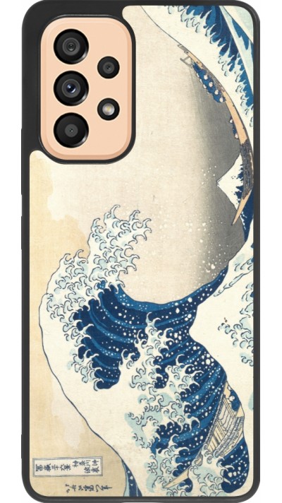 Coque Samsung Galaxy A53 5G - Silicone rigide noir Tableau art - La Grande Vague de Kanagawa - Hokusai