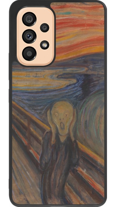 Coque Samsung Galaxy A53 5G - Silicone rigide noir Tableau art - Le Cri - Edvard Munch
