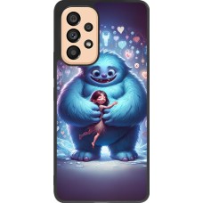 Samsung Galaxy A53 5G Case Hülle - Silikon schwarz Valentin 2024 Flauschige Liebe