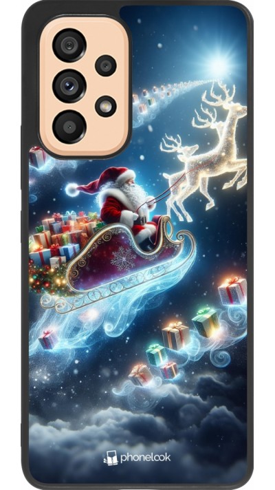 Samsung Galaxy A53 5G Case Hülle - Silikon schwarz Weihnachten 2023 Verzauberter Weihnachtsmann