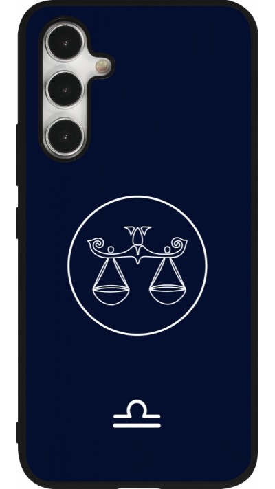 Samsung Galaxy A54 Case Hülle - Silikon schwarz Astrologie Waage