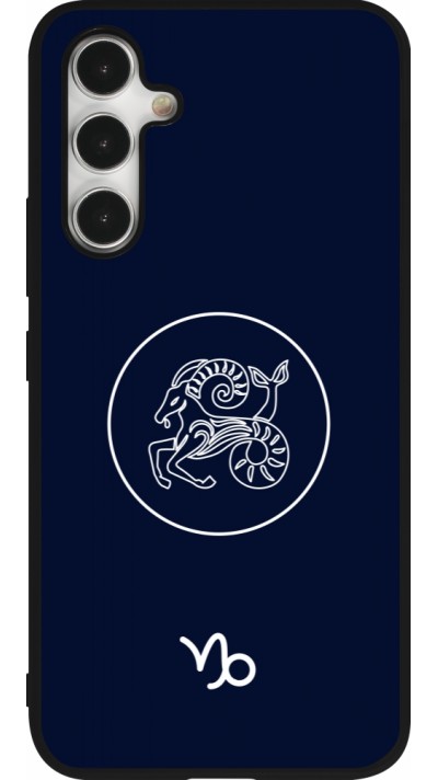 Samsung Galaxy A54 Case Hülle - Silikon schwarz Astrologie Steinbock
