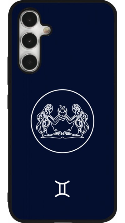Samsung Galaxy A54 Case Hülle - Silikon schwarz Astrologie Zwillinge