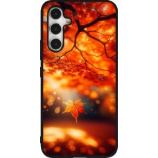Samsung Galaxy A54 Case Hülle - Silikon schwarz Herbst Magisch Orange