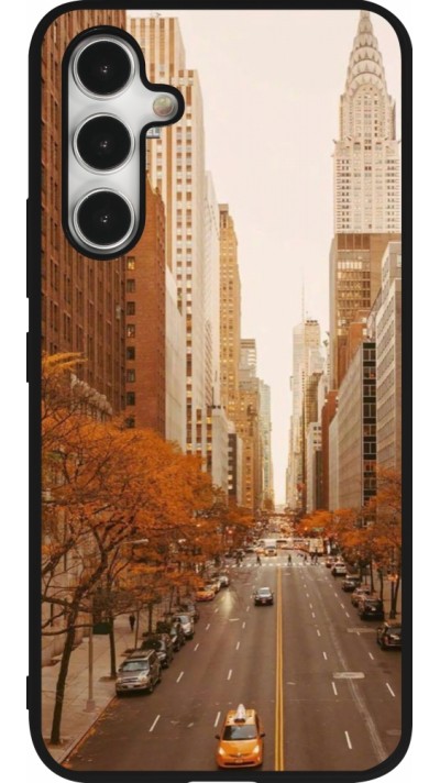 Coque Samsung Galaxy A54 5G - Silicone rigide noir Autumn 2024 New York city