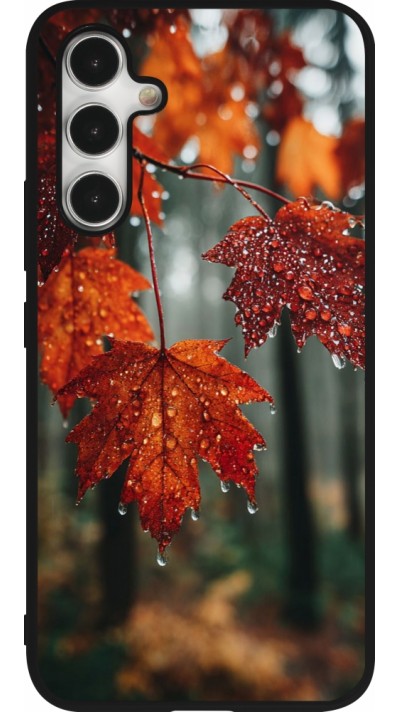 Samsung Galaxy A54 Case Hülle - Silikon schwarz Autumn 25 Rain