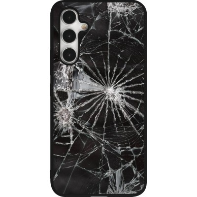 Samsung Galaxy A54 Case Hülle - Silikon schwarz Broken Screen
