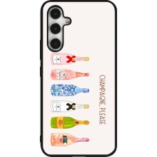Samsung Galaxy A54 Case Hülle - Silikon schwarz Champagne Please