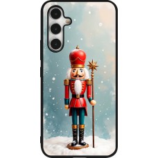 Samsung Galaxy A54 Case Hülle - Silikon schwarz Christmas 25 Nutcracker Snow