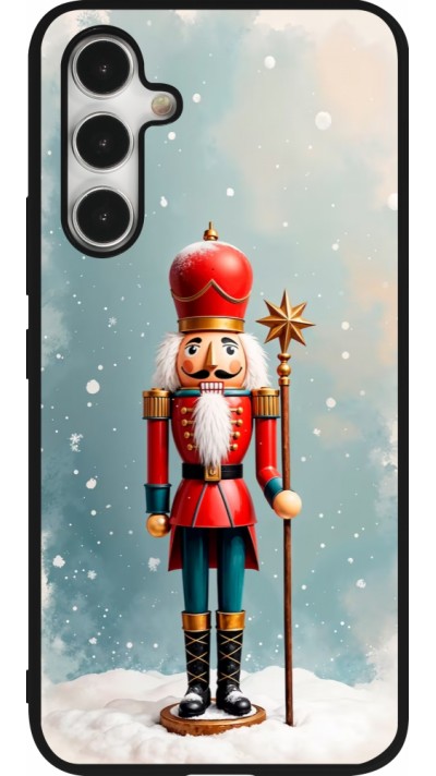 Coque Samsung Galaxy A54 5G - Silicone rigide noir Christmas 25 Nutcracker Snow