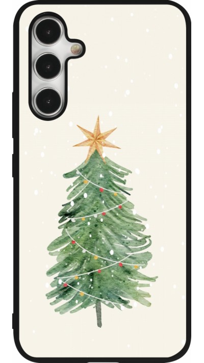 Coque Samsung Galaxy A54 5G - Silicone rigide noir Christmas 25 Sketch Tree