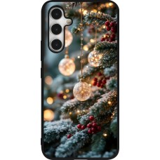 Samsung Galaxy A54 Case Hülle - Silikon schwarz Christmas 25 Xmas Decorated Tree
