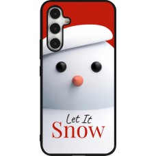 Samsung Galaxy A54 Case Hülle - Silikon schwarz Christmas 25 Xmas Snowman