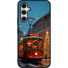Samsung Galaxy A54 Case Hülle - Silikon schwarz Christmas 25 Xmas Train