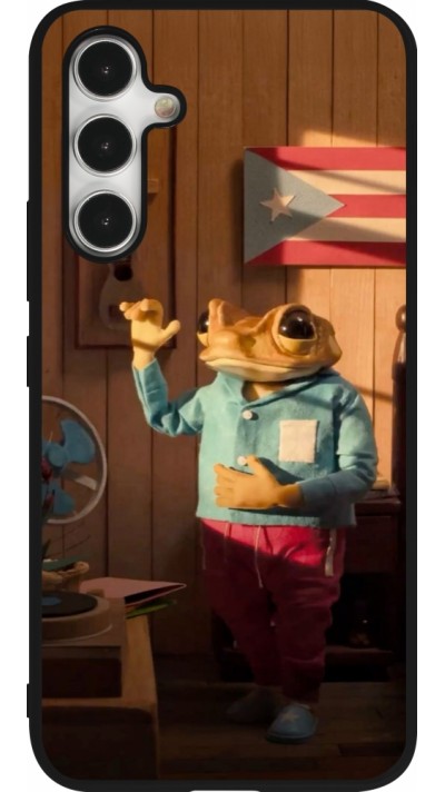 Coque Samsung Galaxy A54 5G - Silicone rigide noir Dancing frog DTMF