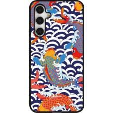 Samsung Galaxy A54 Case Hülle - Silikon schwarz Easter 2023 japanese fish