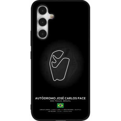 Samsung Galaxy A54 Case Hülle - Silikon schwarz F1 Track 2025 Brazil