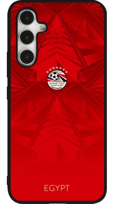Coque Samsung Galaxy A54 5G - Silicone rigide noir Maillot de football E?gypte 2026 personnalisable