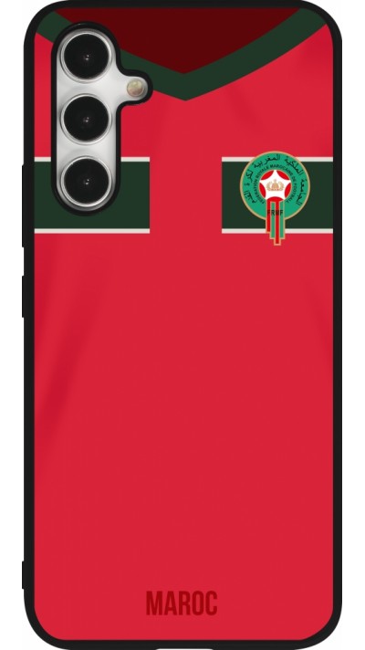 Samsung Galaxy A54 Case Hülle - Silikon schwarz Marokko 2022 personalisierbares Fussballtrikot Samsung Galaxy A54 Case Hülle - Silikon schwarz Marokko 2022 personalisierbares Fussballtrikot