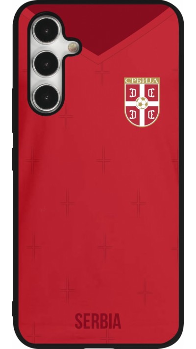 Samsung Galaxy A54 Case Hülle - Silikon schwarz Serbien 2022 personalisierbares Fussballtrikot Samsung Galaxy A54 Case Hülle - Silikon schwarz Serbien 2022 personalisierbares Fussballtrikot