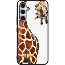 Samsung Galaxy A54 Case Hülle - Silikon schwarz Giraffe Fit