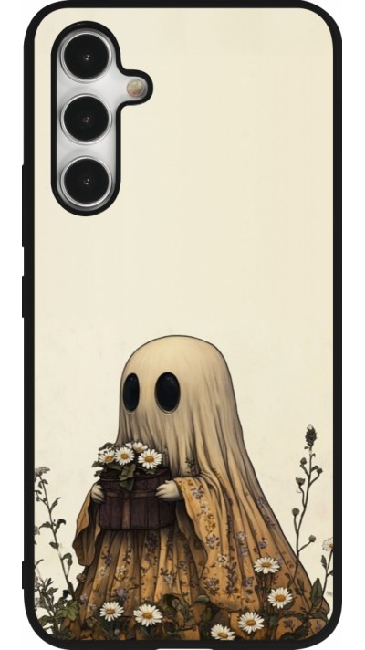 Coque Samsung Galaxy A54 5G - Silicone rigide noir Halloween 2025 Ghost gardener