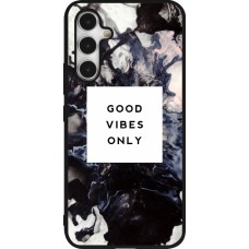 Samsung Galaxy A54 Case Hülle - Silikon schwarz Marble Good Vibes Only