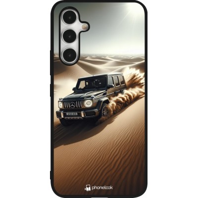 Samsung Galaxy A54 Case Hülle - Silikon schwarz Mercedes G Drift Wueste