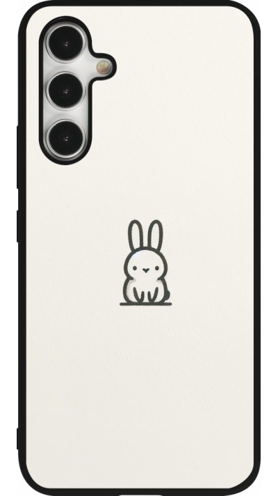 Coque Samsung Galaxy A54 5G - Silicone rigide noir Minimal bunny cutie Coque Samsung Galaxy A54 5G - Silicone rigide noir Minimal bunny cutie
