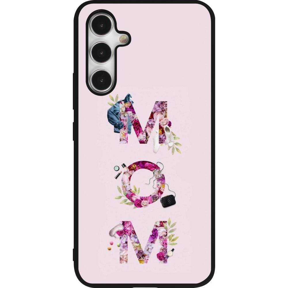 Samsung Galaxy A54 Case Hülle - Silikon schwarz Mom 2024 girly mom