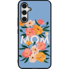 Samsung Galaxy A54 Case Hülle - Silikon schwarz Mom 2026 Flowers