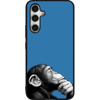 Samsung Galaxy A54 Case Hülle - Silikon schwarz Monkey Pop Art