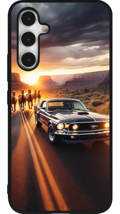 Coque Samsung Galaxy A54 5G - Silicone rigide noir Mustang 69 Grand Canyon Coque Samsung Galaxy A54 5G - Silicone rigide noir Mustang 69 Grand Canyon