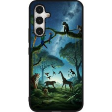 Samsung Galaxy A54 Case Hülle - Silikon schwarz Paradies der exotischen Tiere