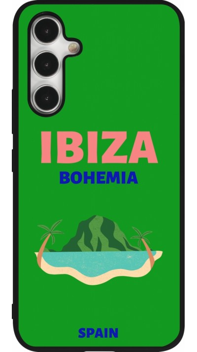 Coque Samsung Galaxy A54 5G - Silicone rigide noir Pop Summer Destination Ibiza Coque Samsung Galaxy A54 5G - Silicone rigide noir Pop Summer Destination Ibiza