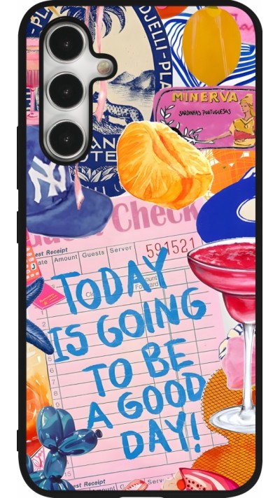 Coque Samsung Galaxy A54 5G - Silicone rigide noir Preppy Today is Going to be a good day Coque Samsung Galaxy A54 5G - Silicone rigide noir Preppy Today is Going to be a good day