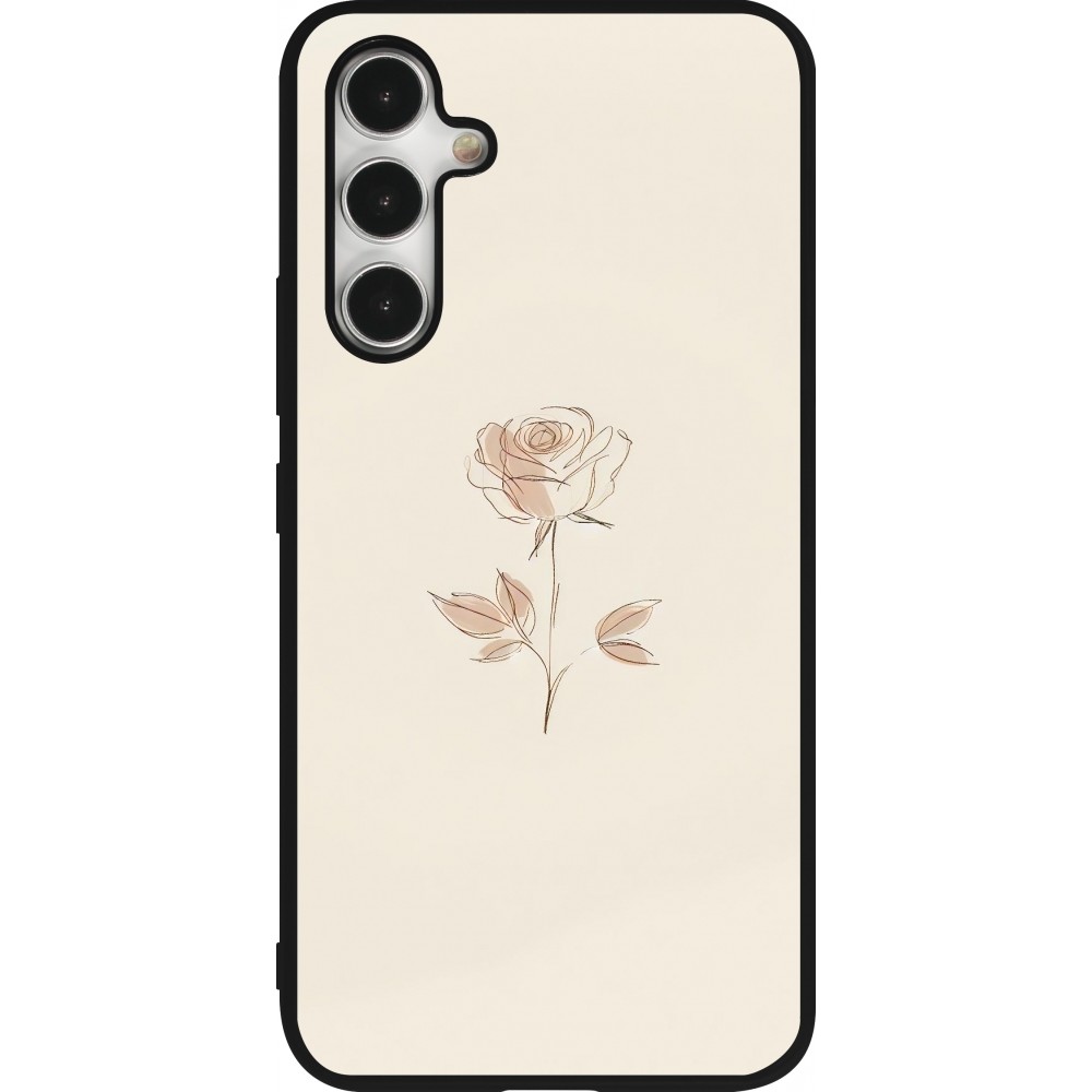 Samsung Galaxy A54 Case Hülle - Silikon schwarz Rosa Sand Minimalistisch
