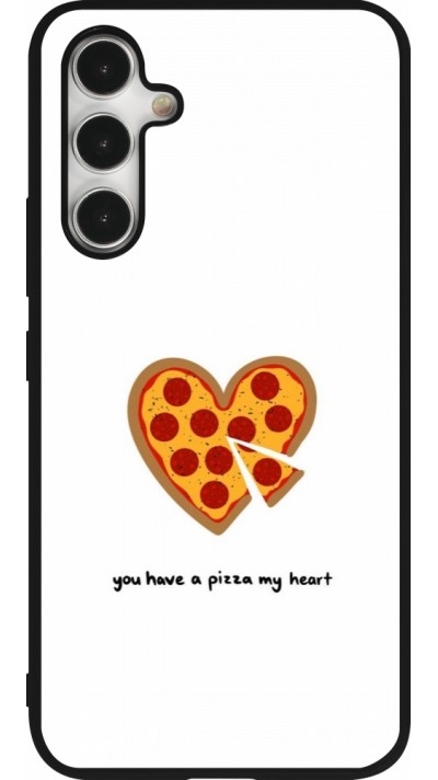 Samsung Galaxy A54 Case Hülle - Silikon schwarz Saint Valentines Day 26 You have my pizza heart