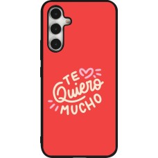 Samsung Galaxy A54 Case Hülle - Silikon schwarz Saint Valentines Day 26 Te quiero mucho