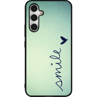 Samsung Galaxy A54 Case Hülle - Silikon schwarz Smile