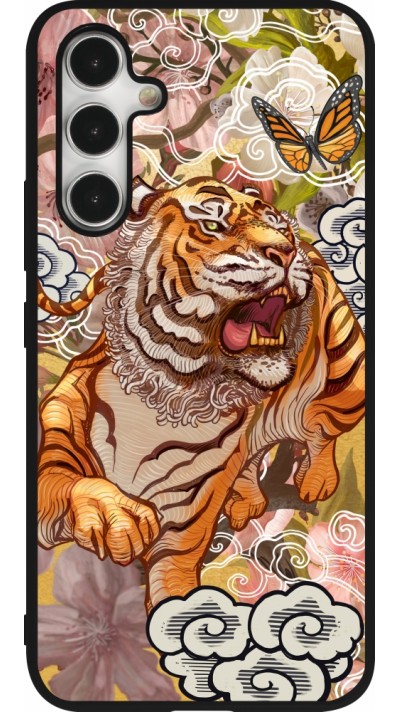 Coque Samsung Galaxy A54 5G - Silicone rigide noir Spring 23 japanese tiger Coque Samsung Galaxy A54 5G - Silicone rigide noir Spring 23 japanese tiger