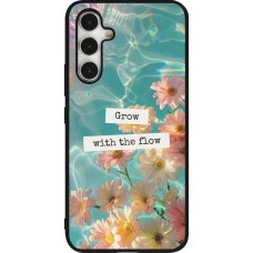 Samsung Galaxy A54 Case Hülle - Silikon schwarz Summer 2025 Grow with the flow