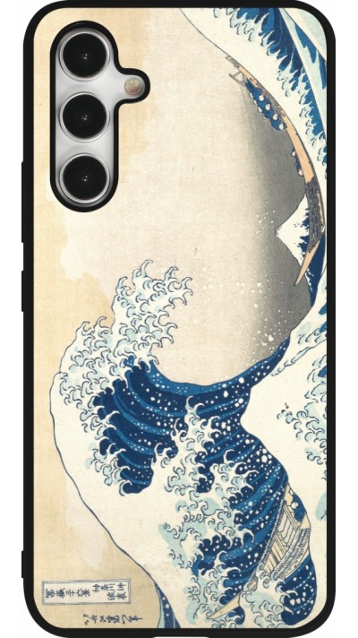 Coque Samsung Galaxy A54 5G - Silicone rigide noir Tableau art - La Grande Vague de Kanagawa - Hokusai Coque Samsung Galaxy A54 5G - Silicone rigide noir Tableau art - La Grande Vague de Kanagawa - Hokusai