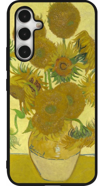 Coque Samsung Galaxy A54 5G - Silicone rigide noir Tableau art - Les Tournesols - Van Gogh Coque Samsung Galaxy A54 5G - Silicone rigide noir Tableau art - Les Tournesols - Van Gogh