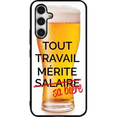 Samsung Galaxy A54 Case Hülle - Silikon schwarz Tout travail mérite sa bière
