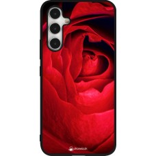 Samsung Galaxy A54 Case Hülle - Silikon schwarz Valentine 2022 Rose