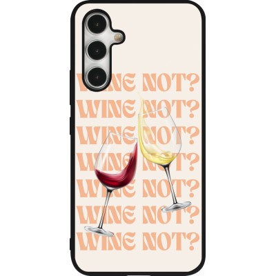 Samsung Galaxy A54 Case Hülle - Silikon schwarz Wine not
