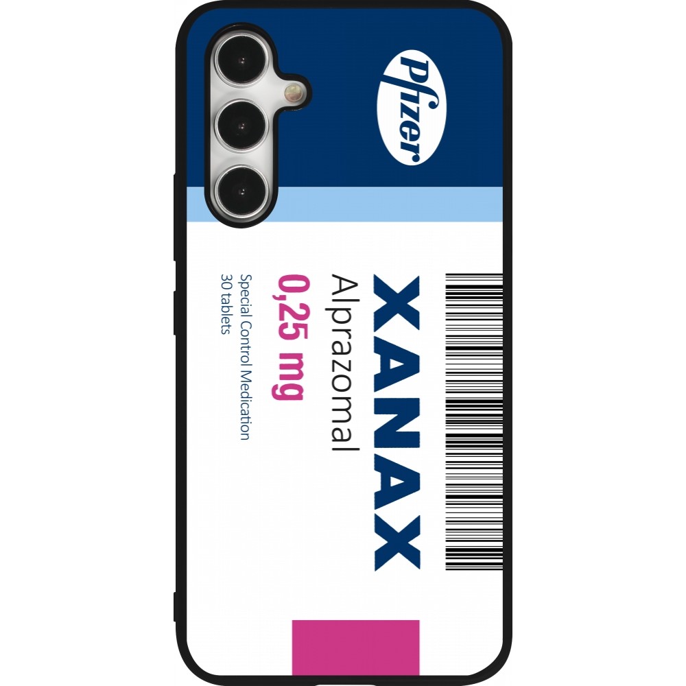 Samsung Galaxy A54 Case Hülle - Silikon schwarz Xanax Alprazolam 2025