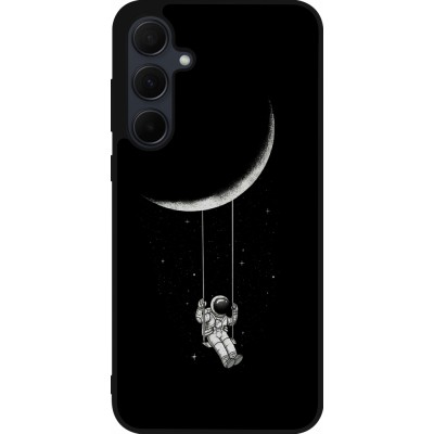 Samsung Galaxy A55 5G Case Hülle - Silikon schwarz Astro balançoire